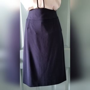 Grace Elements Side Zip Navy Skirt
